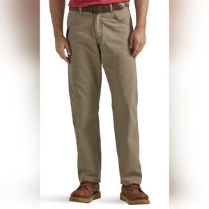NEW Wrangler Workwear Relaxed Fit Utility Pants Mens 42X32 Multi Pockets Khaki